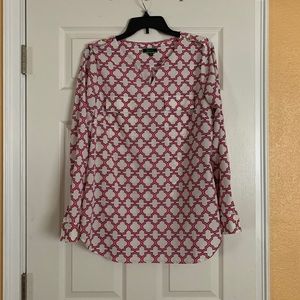 C. Wonder women’s top blouse size 10 white w/color